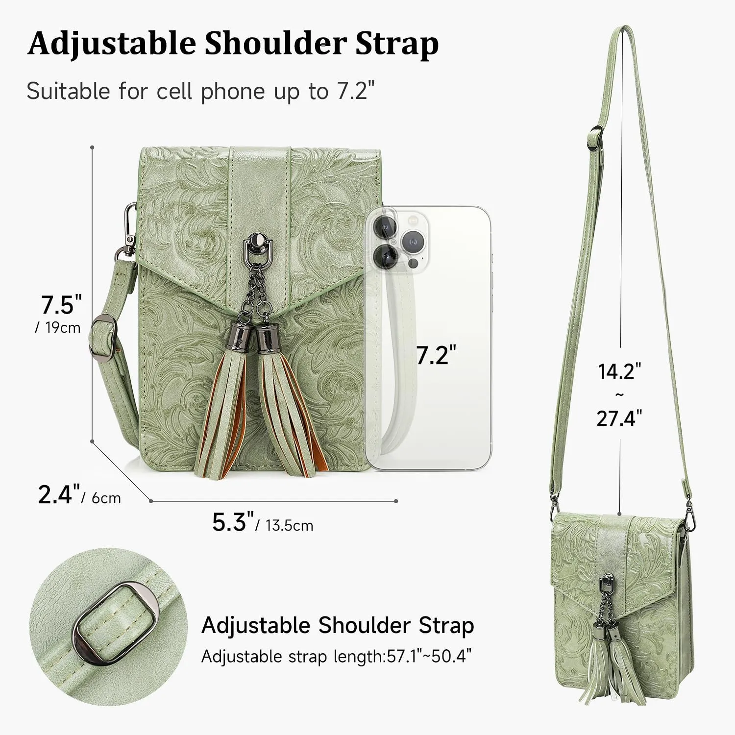MEITRUE Crossbody Bags for Women Trendy, Leather Crossbody purse with Adjustable Strap, Women's Crossbody Shoulder Handbags