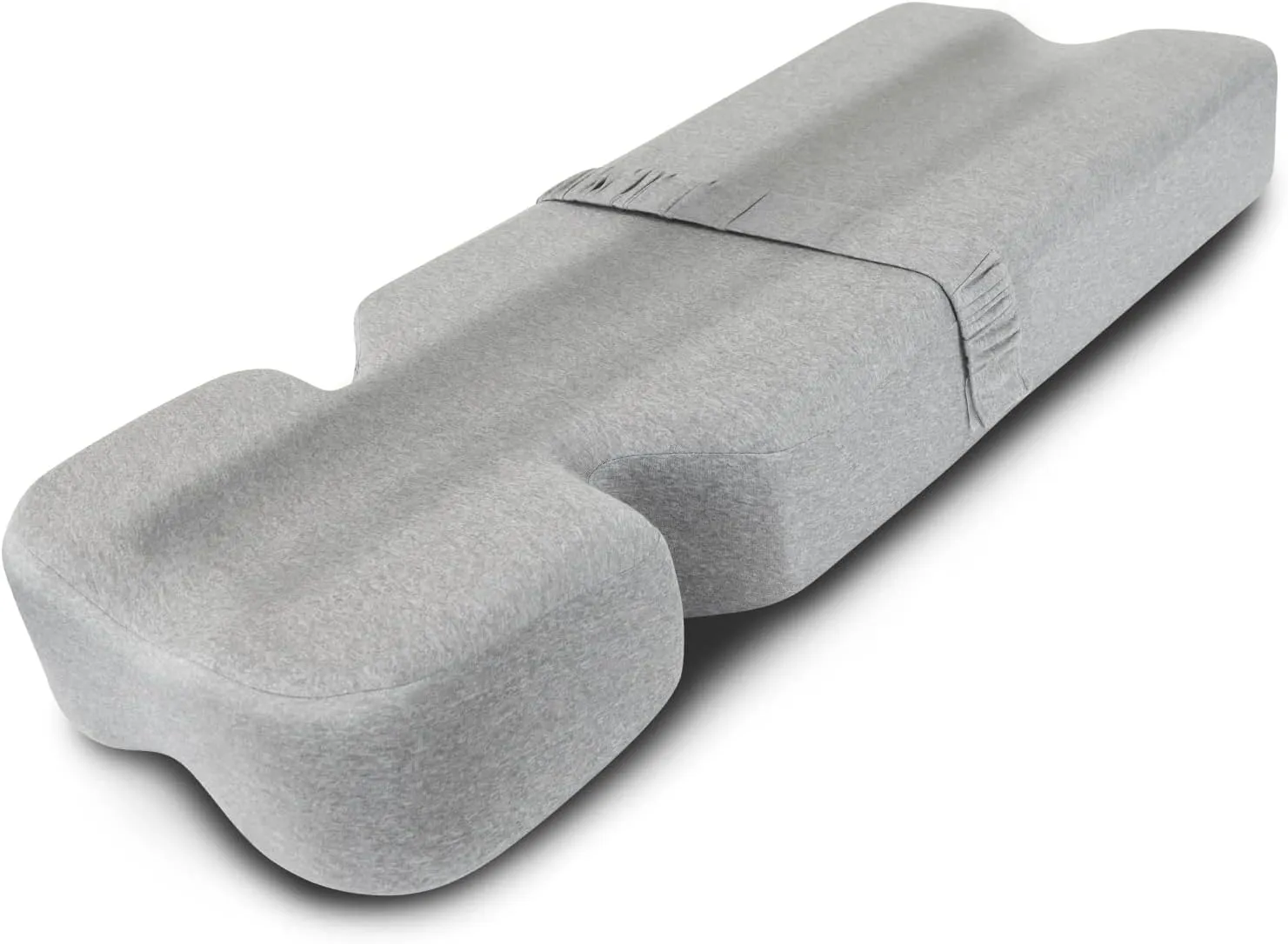 Memory Foam Knee Wedge Pillow for Side Sleepers - Hip & Leg Elevation for Pregnancy, Sciatica, Lower Back Pain - Orthopedic Thigh & Foot Cushion for Surgery - Washable Cover & Travel Bag
