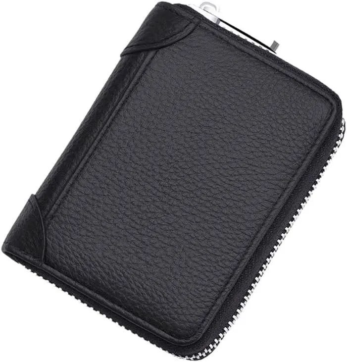 Men Genuine Leather Wallet Blocking Credit Card Holder purse