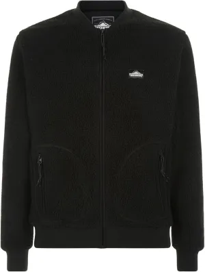 Men's Black Prescott Fleece Bomber Jacket
