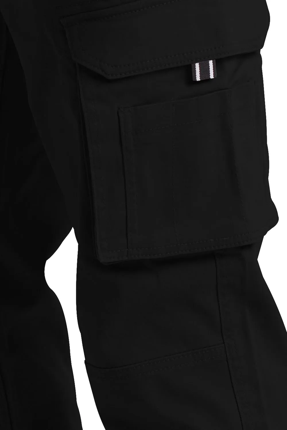 Mens Cargo Pant 100% Cotton Slim-Fit Relaxed Tactical Hiking Heavy Duty Workwear 6 Pockets Outdoor Cargo Works Pants 32W-44W