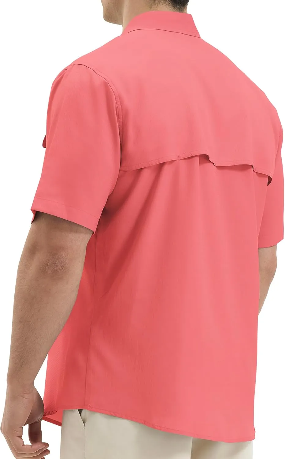 Mens Short Sleeve Sun UV Protection Shirt Cooling Quick Dry Fishing Shirts for Travel Outdoor Camping Hiking UPF 50 