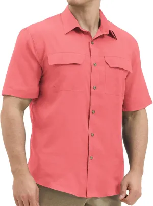Mens Short Sleeve Sun UV Protection Shirt Cooling Quick Dry Fishing Shirts for Travel Outdoor Camping Hiking UPF 50 