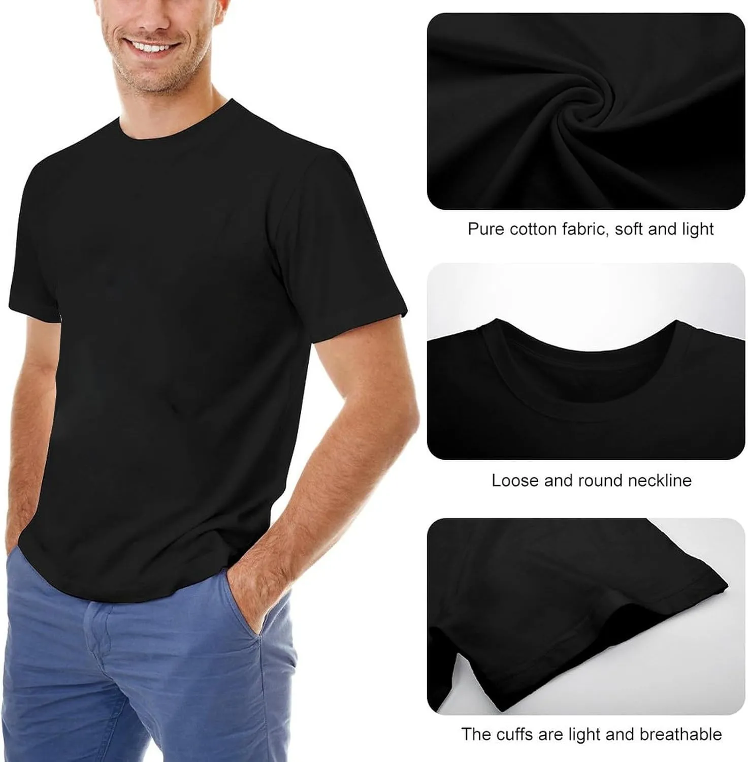 Men's Summer T-Shirt Randy Orton Logo Button Closure White