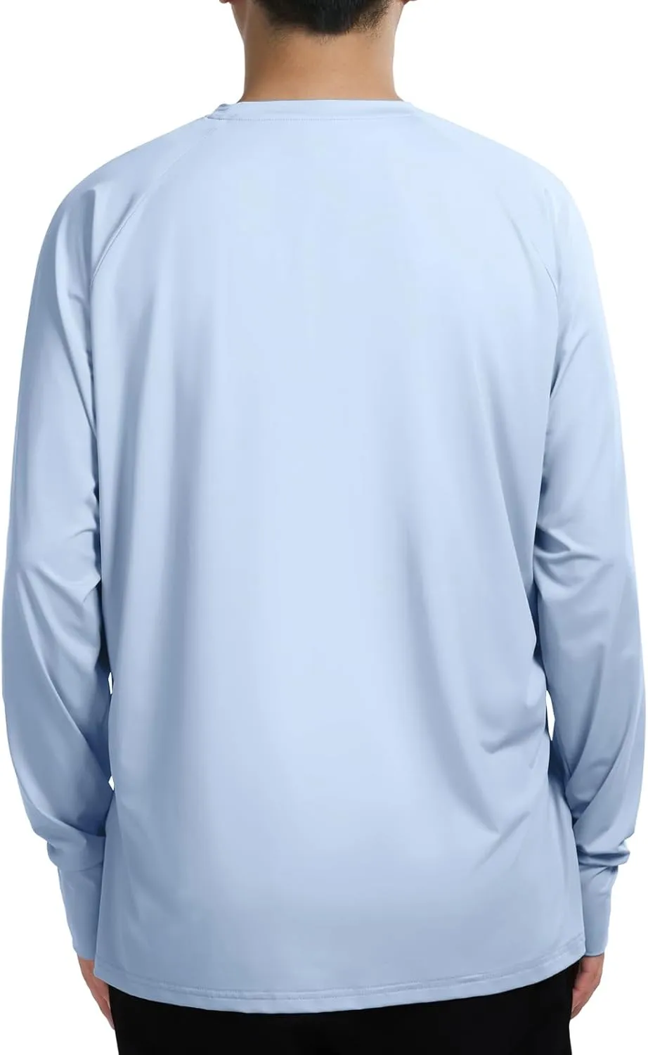Mens Sun Protection Shirts UV SPF UPF 50  Long Sleeve Rash Guard Fishing Running Swim T-Shirt Quick-Dry Lightweight