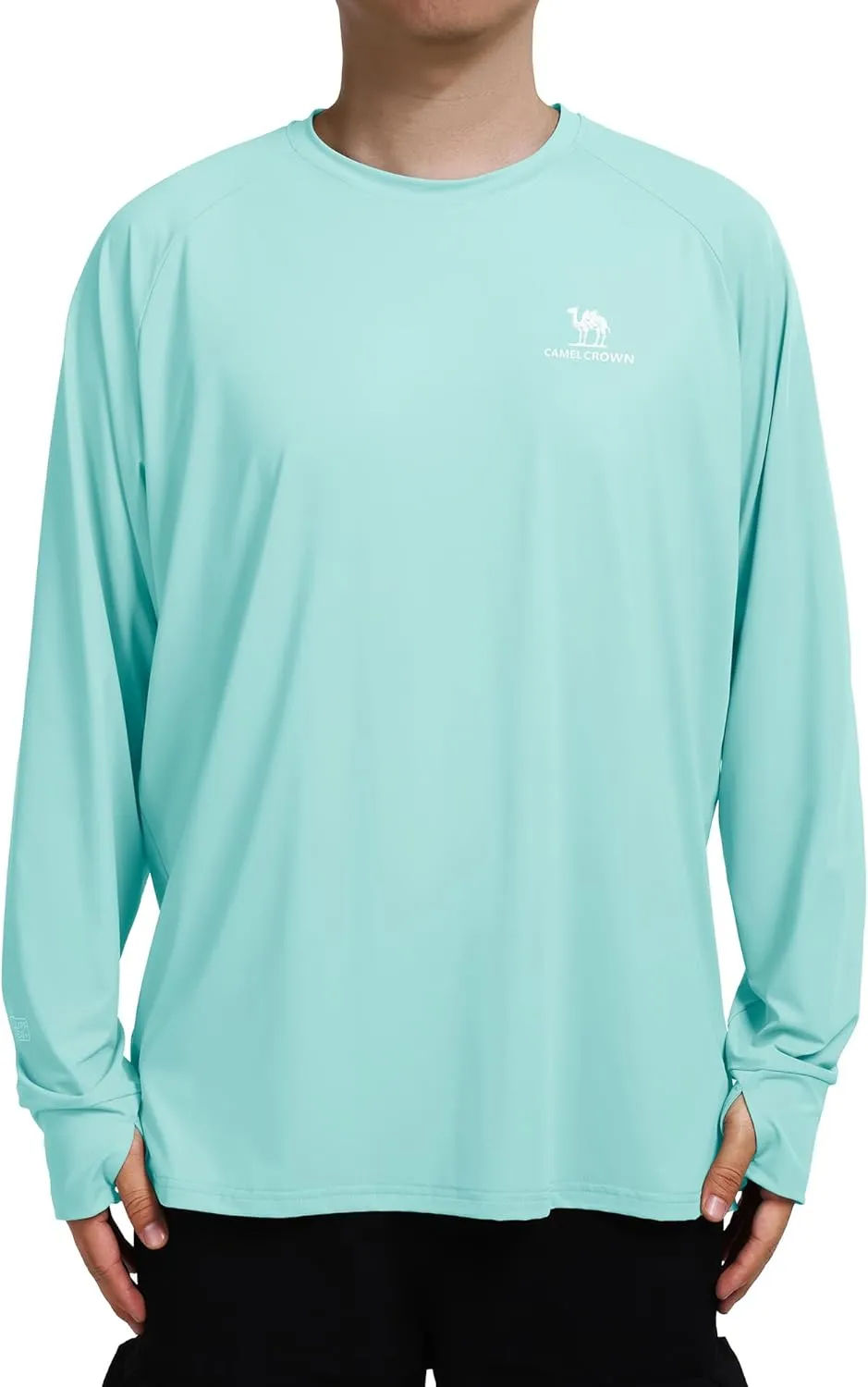 Mens Sun Protection Shirts UV SPF UPF 50  Long Sleeve Rash Guard Fishing Running Swim T-Shirt Quick-Dry Lightweight