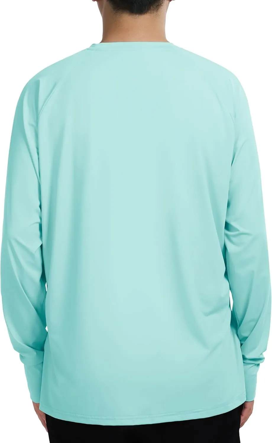 Mens Sun Protection Shirts UV SPF UPF 50  Long Sleeve Rash Guard Fishing Running Swim T-Shirt Quick-Dry Lightweight