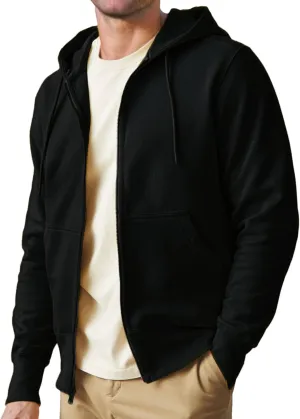 Mens Zip up Hoodie Full Zip Fleece Lined Pullover Hooded Sweatshirt Long Sleeve Sports Hooded Jacket with Pocket