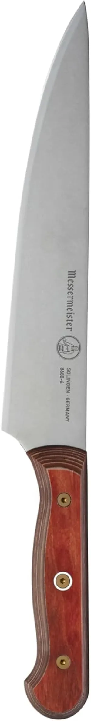 Messermeister Custom 6” Semi-Flexible Utility Knife, Terra Red - X50 German Stainless Steel - Rust Resistant & Easy to Maintain - Made in Solingen, Germany