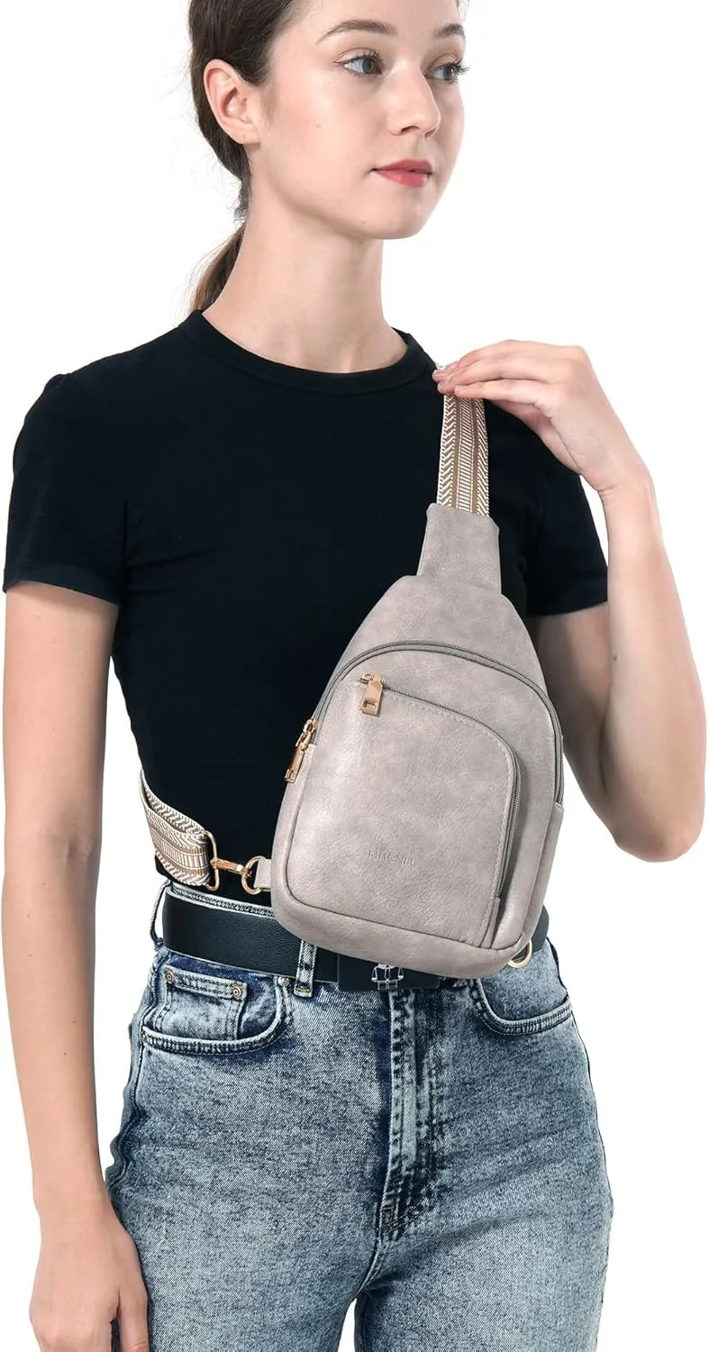 MHCNLL Sling Bag for Women Anti Theft RFID Crossbody Purse Fashion Chest Bag for Travel Backpack, Fanny Pack