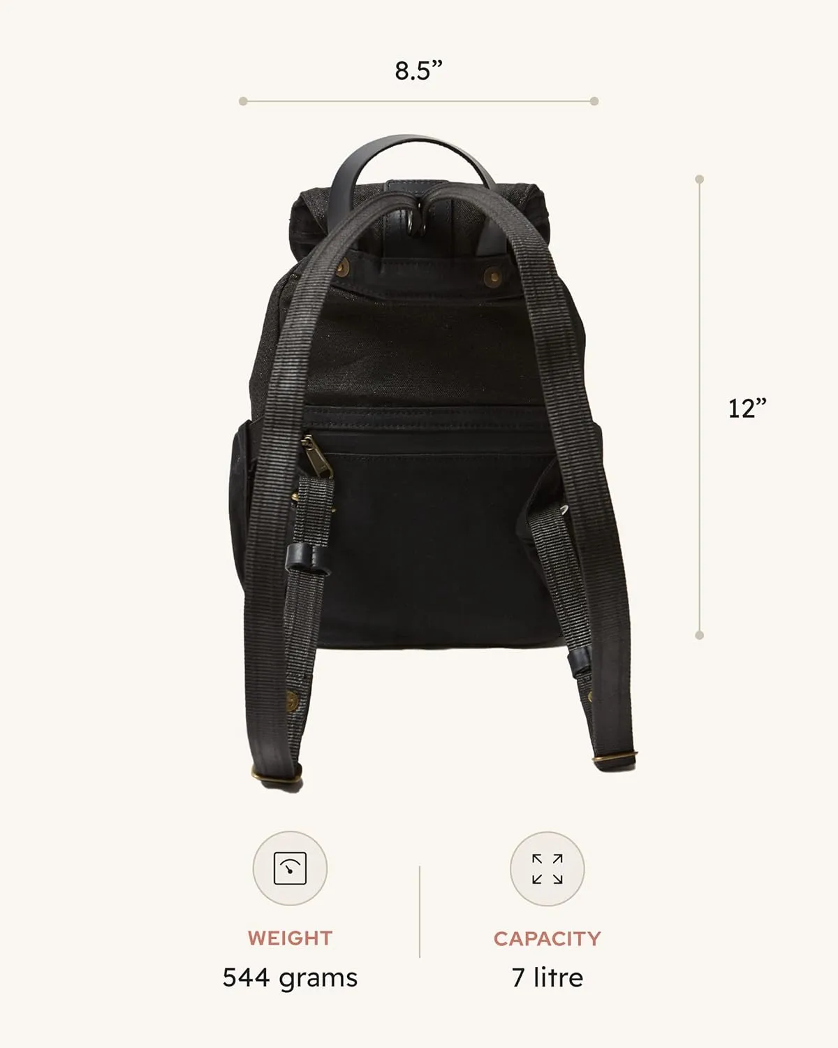 Mini Cinch Backpack | Small Anti Theft Backpack | Cut-Resistant, RFID Blocking and Water Resistant | Mini Backpack for Women and Men | Small Backpack Purse | Anti Theft Bag
