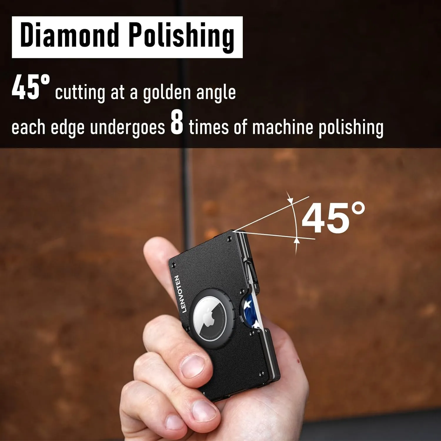 Minimalist Wallet for Men, Metal Wallet with Money Clip, Slim Compact Wallet, RFID Blocking Card Holder, Metal Aluminum Credit Card Holder, Holds up to 20 Cards