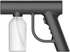 misppro 300ML Sprayer, Handheld Disinfectants Fogger Machine, Rechargeable Nano Spray Gun, Large Capacity Electric Sprayer, Steam Gun for Home/Office - Black
