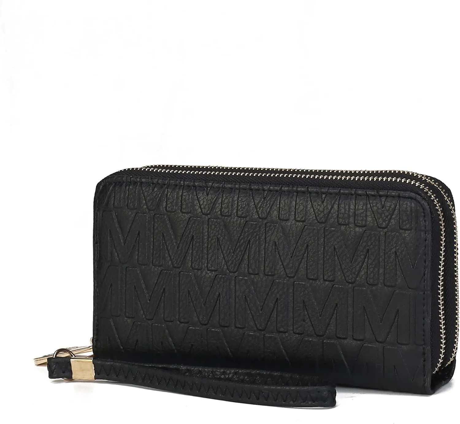 MKF Collection Wristlet Wallet for Women, Small Vegan Leather Credit Card Holder with Zipper Coin Pocket Wallet Purse Handbag By Mia K