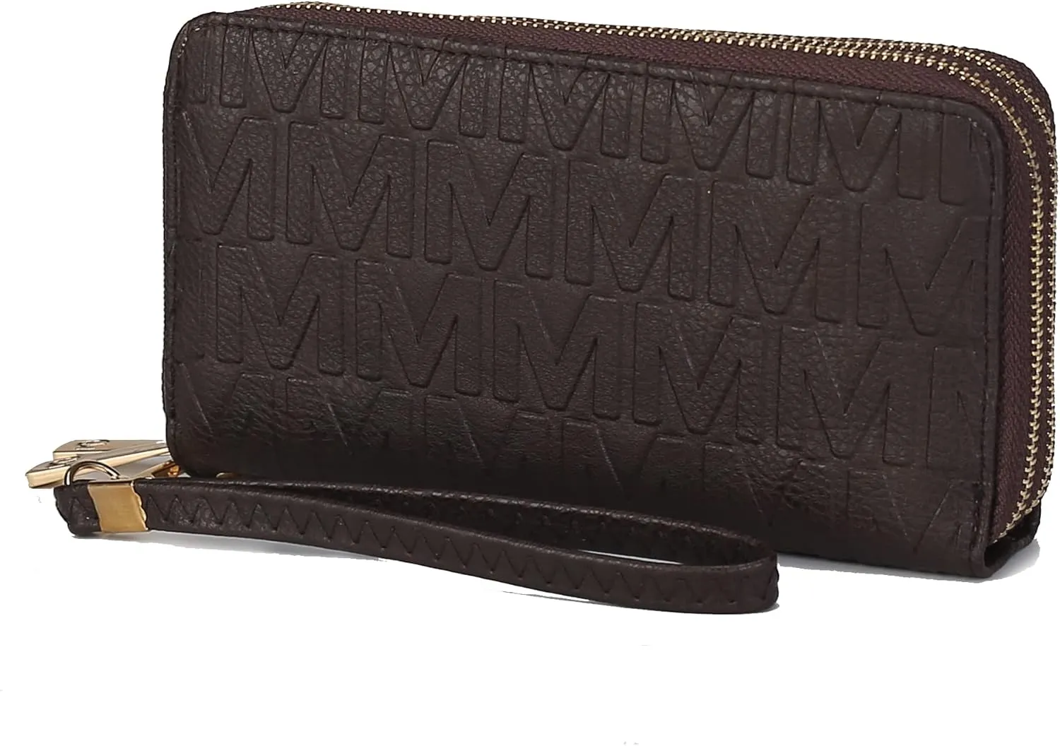 MKF Collection Wristlet Wallet for Women, Small Vegan Leather Credit Card Holder with Zipper Coin Pocket Wallet Purse Handbag By Mia K