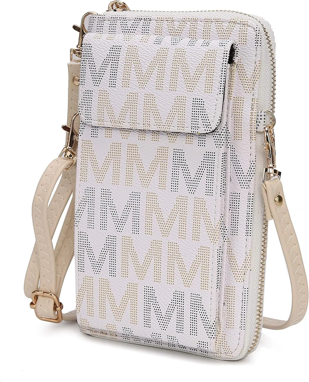 MKF CollectionCrossbody Cellphone Handbag for Women Wallet Purse – PU Leather Multi Pockets Clutch Bag, Wristlet Strap