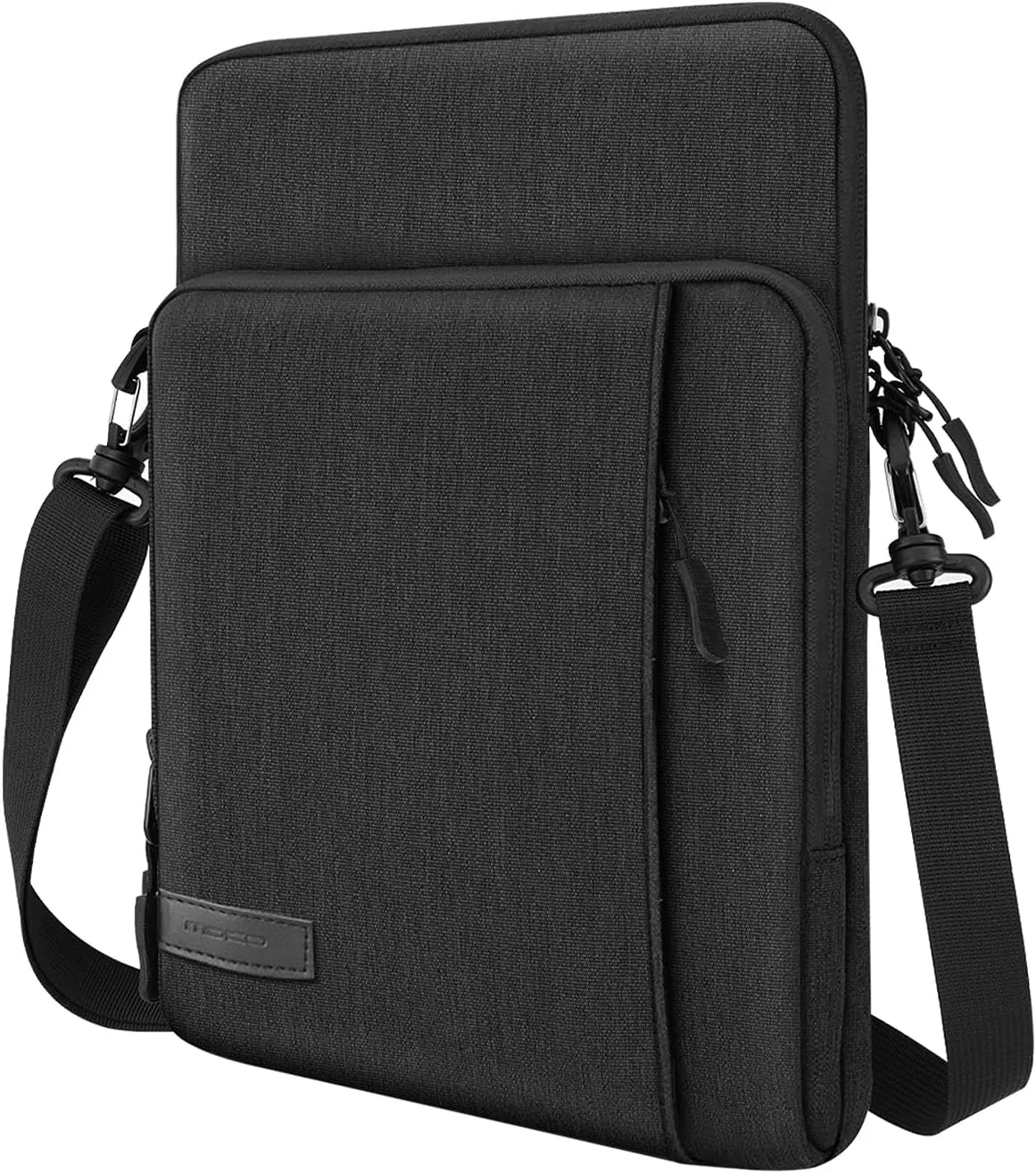 MoKo 12.9 Inch Tablet Sleeve Bag Carrying Case with Pockets Fits 13 Inch New iPad Pro M4 & Air M2 2024, iPad Pro 12.9 M2&M1, Surface Laptop Go 12.4", Galaxy Tab S8 /S9  12.4", Black & Gray