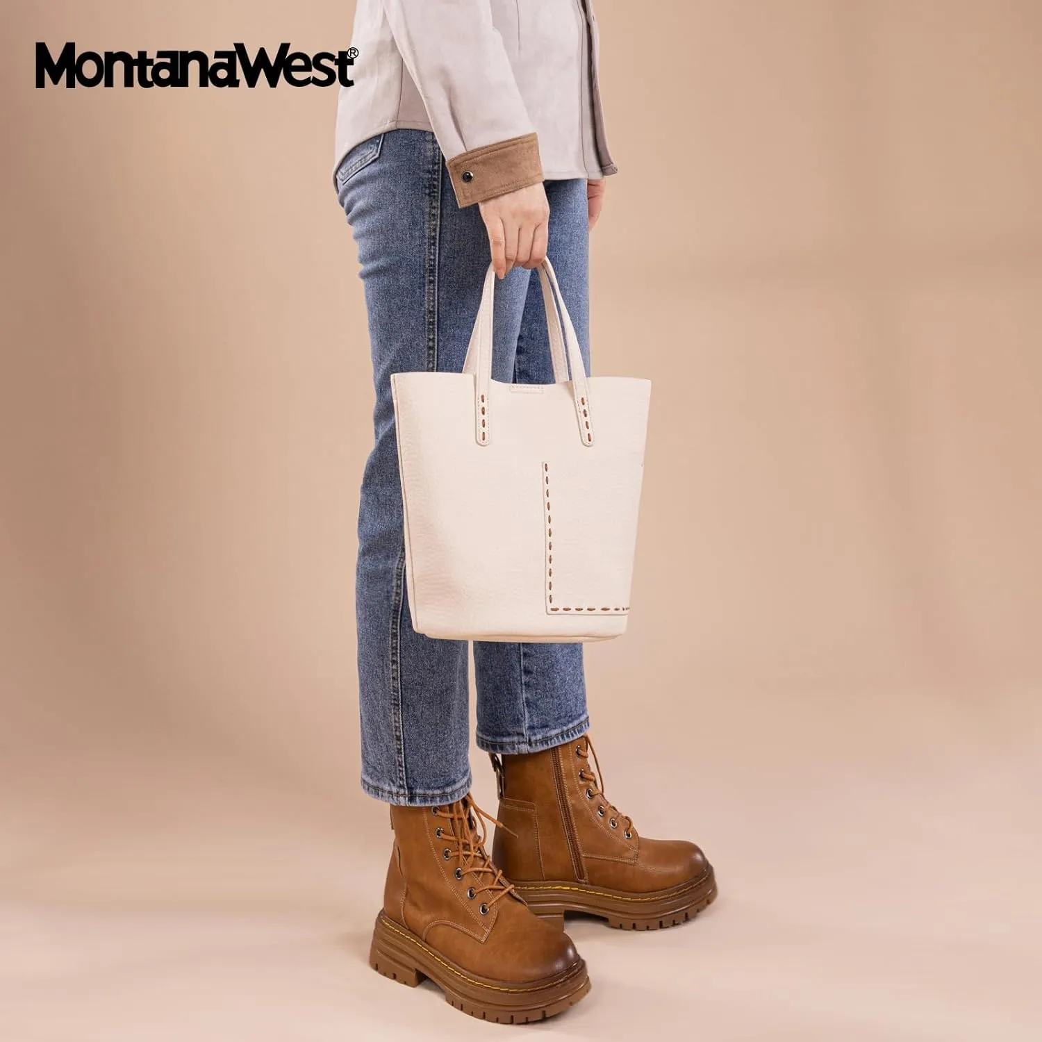 Montana West Small Bucket Purses for Women Top Handle Purses and Satchel Handbags with Cosmetic Bag