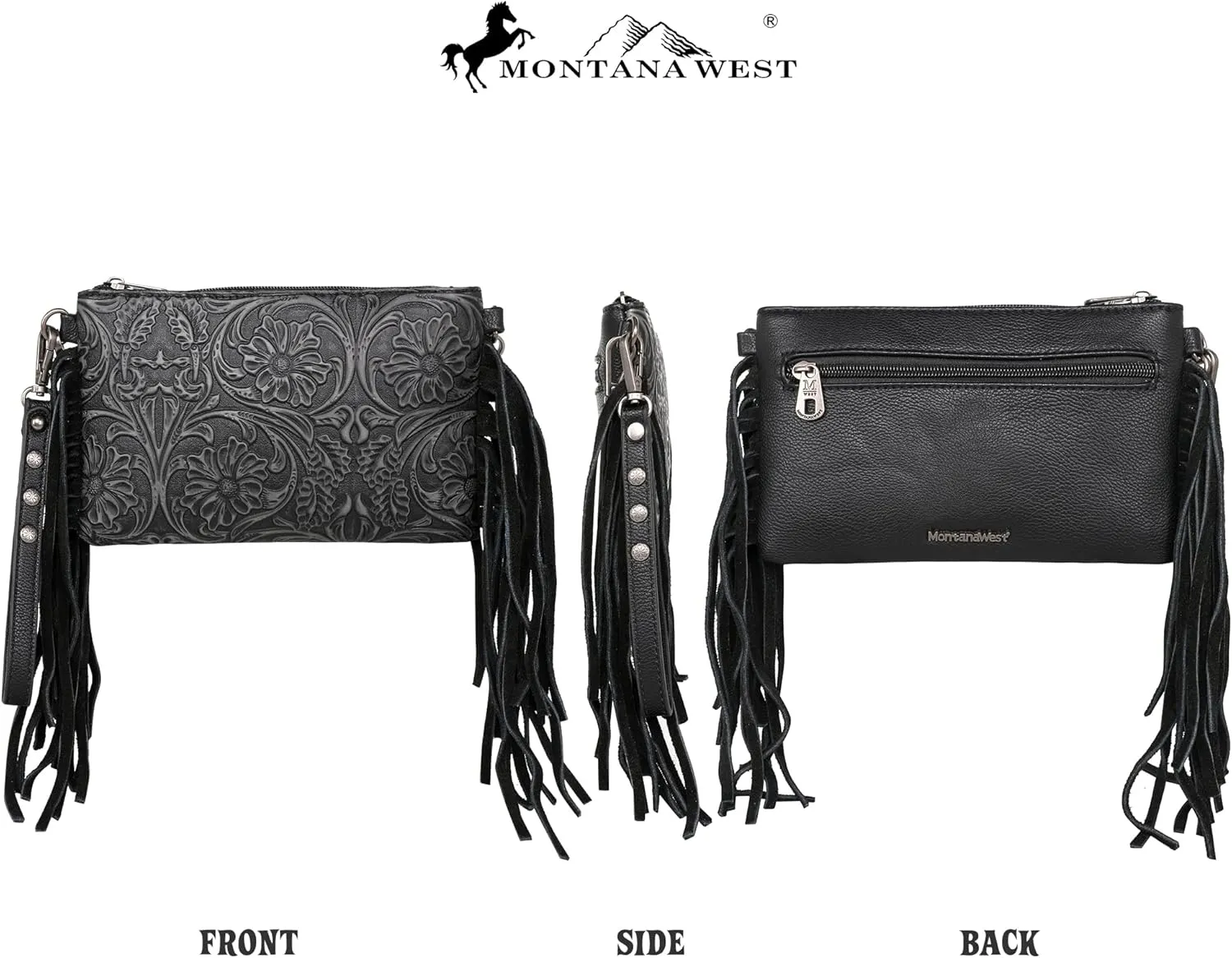 Montana West Western Purse for Women Crossbody Bag Wristlet Clutch Purse