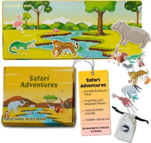 Montessori Preschool Busy Book for Toddlers 3-5 Years Old Educational Learning Quiet Activity Books Sensory Board Educational Activities Gifts for 3 Year Old Boys Birthday Gifts for Kids Ages 2-4