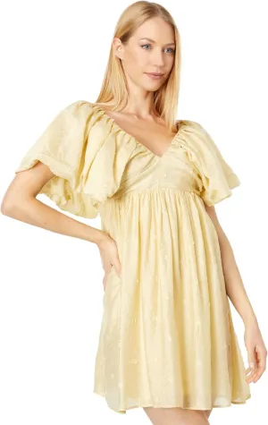 MOON RIVER Flutter Sleeve Mini Dress