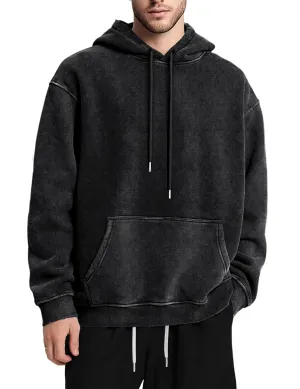MOONCOLOUR Men's Fashion Novelty Color Block Hoodies Long Sleeve Fleece Hooded Pullover Sweatshirts with Pockets