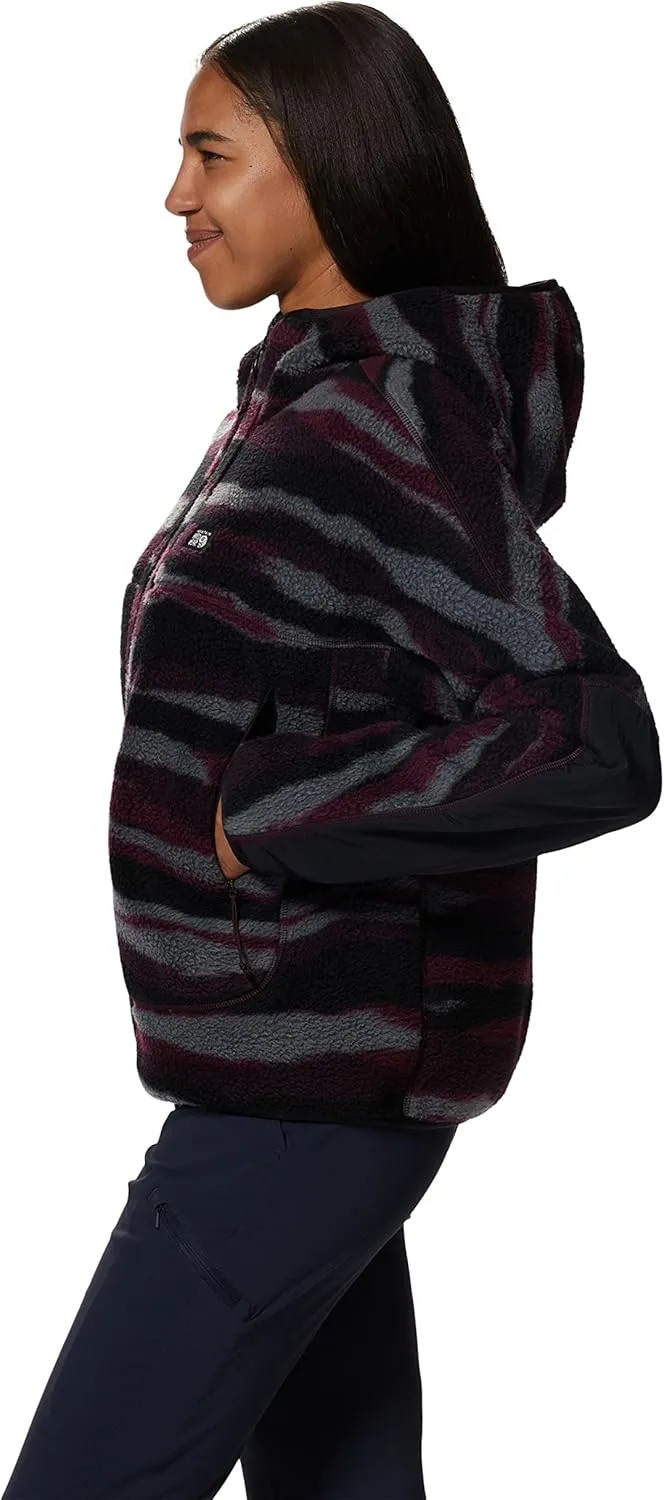 Mountain Hardwear Women's HiCamp Fleece Full Zip Hoody for Hiking, Travel, Backpacking, and Everyday Wear