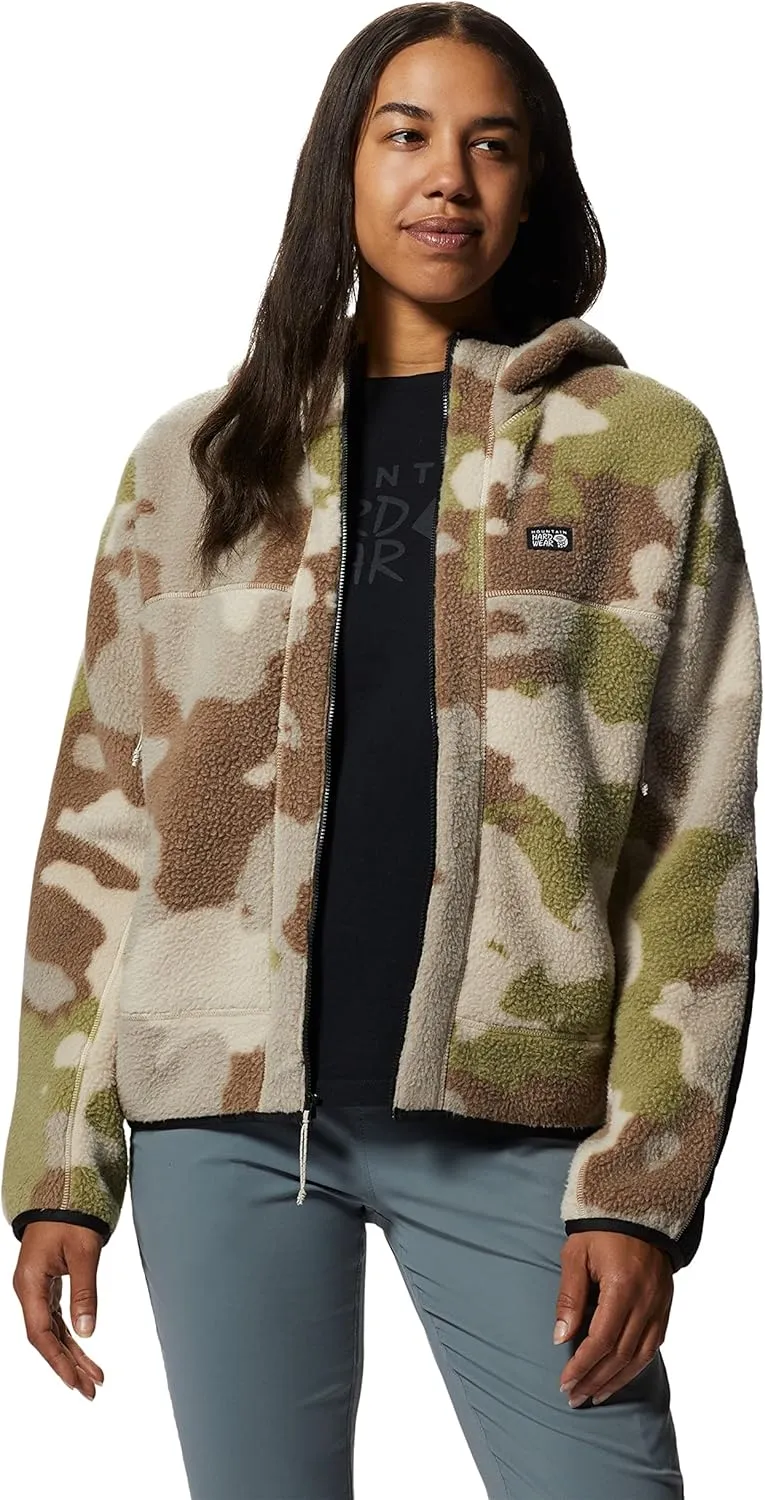 Mountain Hardwear Women's HiCamp Fleece Full Zip Hoody for Hiking, Travel, Backpacking, and Everyday Wear