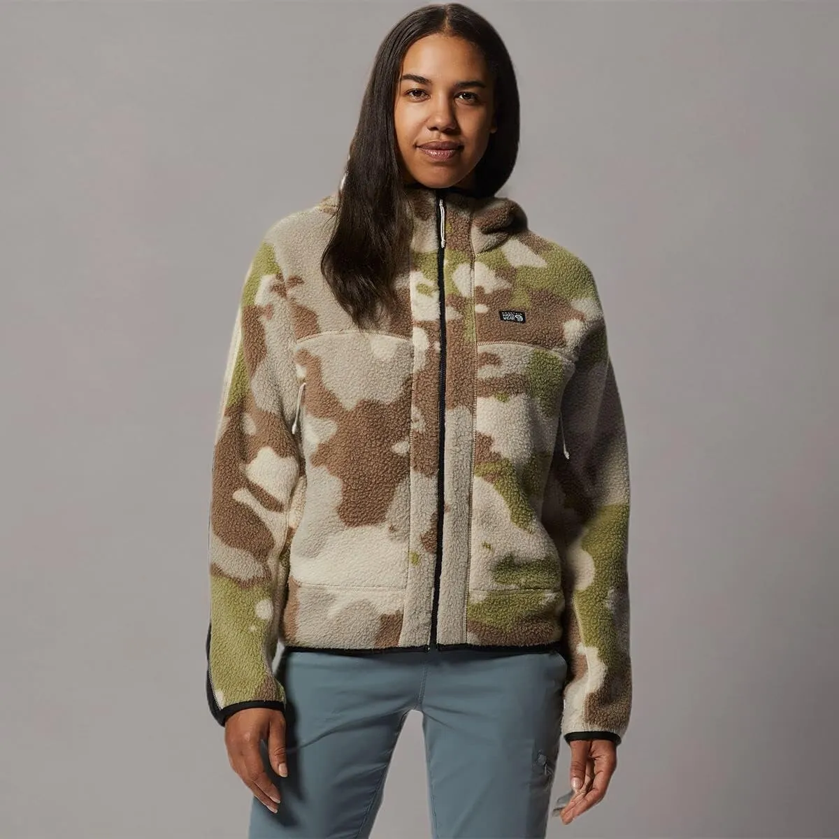 Mountain Hardwear Women's HiCamp Fleece Full Zip Hoody for Hiking, Travel, Backpacking, and Everyday Wear