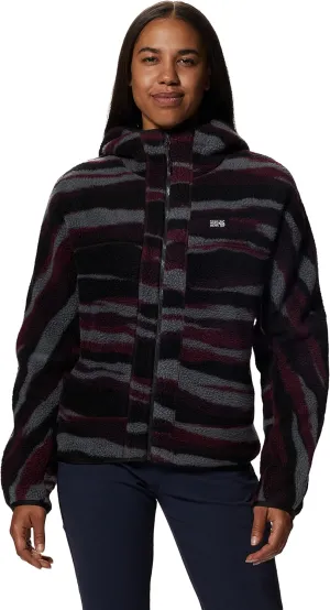 Mountain Hardwear Women's HiCamp Fleece Full Zip Hoody for Hiking, Travel, Backpacking, and Everyday Wear