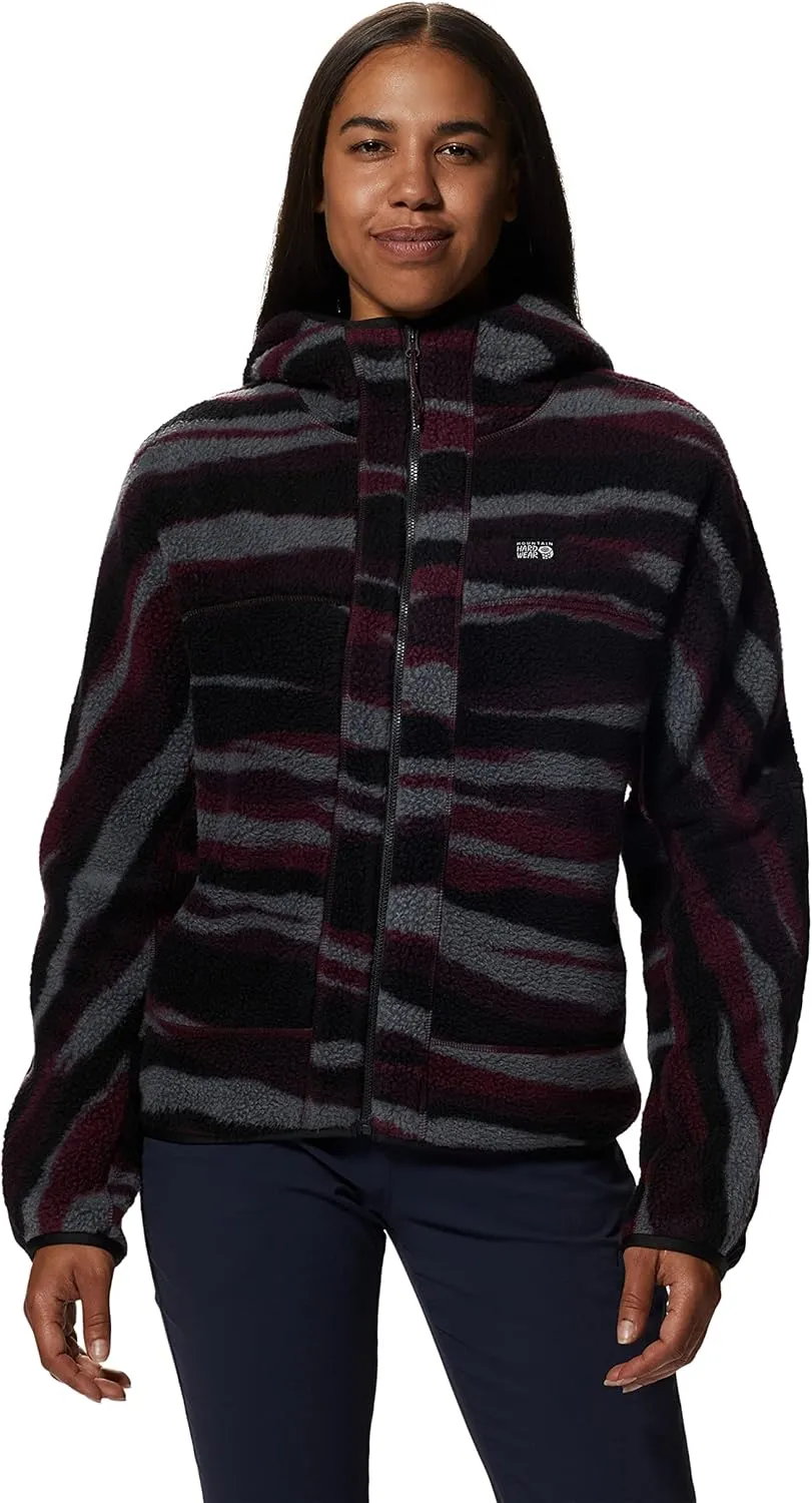 Mountain Hardwear Women's HiCamp Fleece Full Zip Hoody for Hiking, Travel, Backpacking, and Everyday Wear