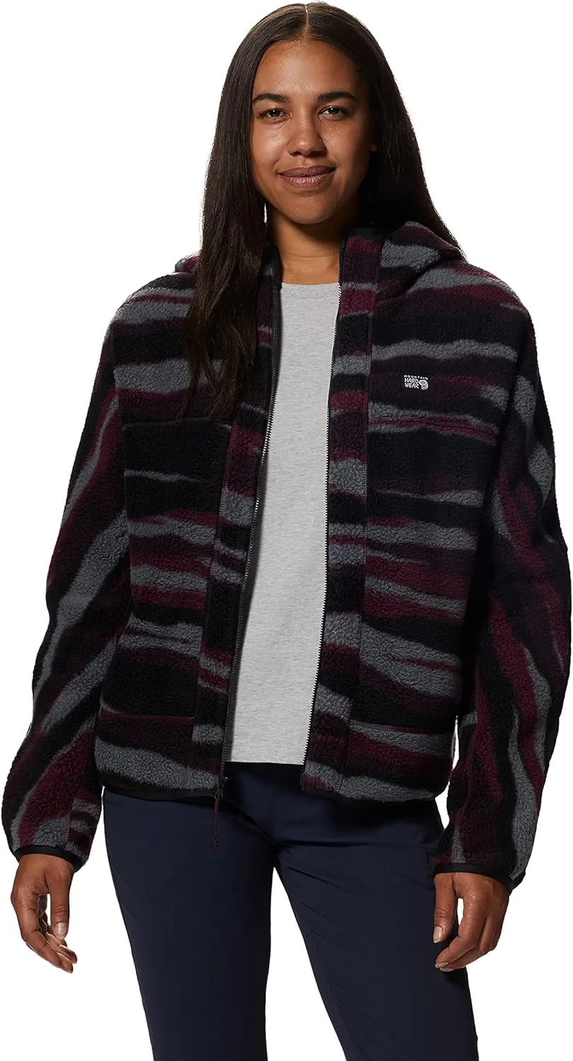 Mountain Hardwear Women's HiCamp Fleece Full Zip Hoody for Hiking, Travel, Backpacking, and Everyday Wear