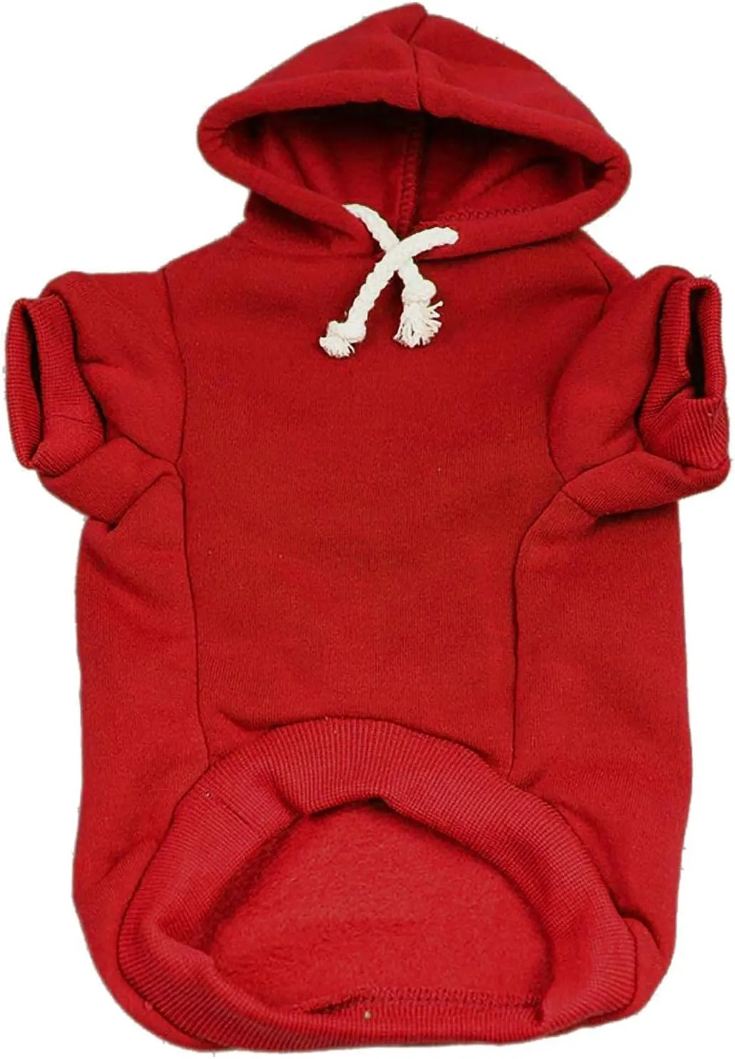 Mr. Steal Your Girl Valentine's Day Pullover Fleece Lined Dog Hoodie with Leash Hole (Red Hooded Sweatshirt)