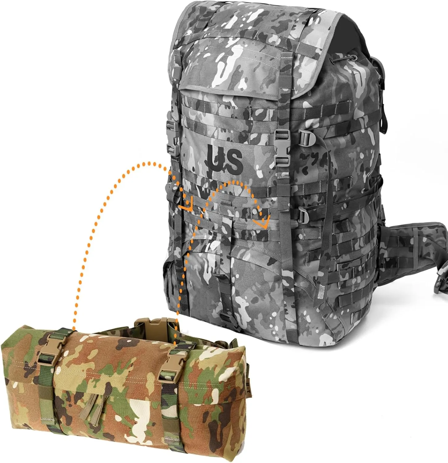 MT MOLLE Tactical Waist Pouch – Military-Grade EDC Utility Belt Bag, Compact & Durable for Hiking, Camping, and Outdoor Survival