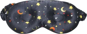 Mulberry Silk Sleeping Eye Mask For Lash Extensions Organic 22 Momme Women Adjustable 3d Eye Mask Eyelash Protector Sleep Mask With Eye Cups Contoured For Travel on Airplane Blindfold (Stars)