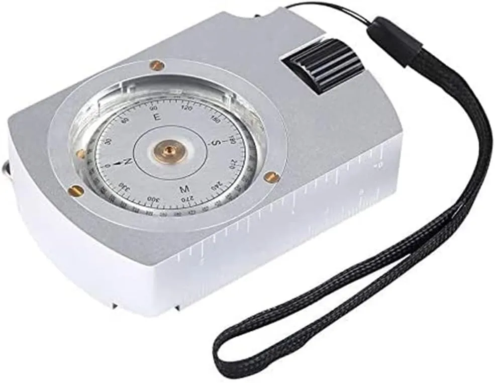 Multi Functional Survival Compass Camping Hiking Compass Map Measurer Distance Calculator Metal Professional Military Compass，Suitable for Driving, Camping Outoor Survive, Hiking, Adventure.