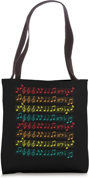 Music Sheet School Musical Notes Choir Concert Orchestra Tote Bag