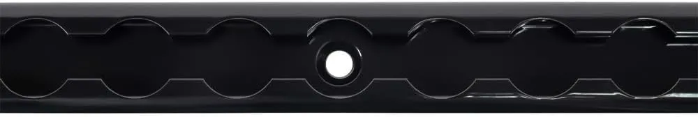 Mytee Products 8 Pack Heavy Duty Aluminum 1ft L-Track Trailer Tie Down Rail for Enclosed, Utility Trailers, Cargo Vans, Truck Beds, Securing Motorcycles, ATVs, Dirt Bikes - 2,225 lbs BS - Black