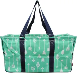 N. Gil All Purpose Open Top 23" Classic Extra Large Utility Tote Bag 3 (Arrow Mint Green), X-Large