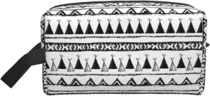 Native American Patterns Print Travel Cosmetic Large Capacity Zippered Storage Bag For Toiletries Daily Essentials