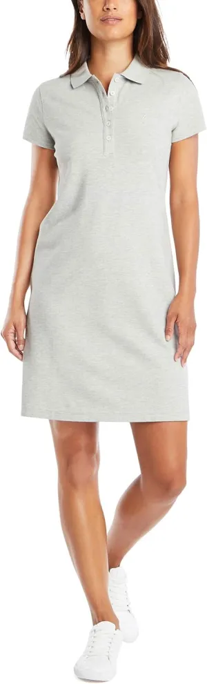 Nautica Women's Easy Classic Short Sleeve Stretch Cotton Polo Dress