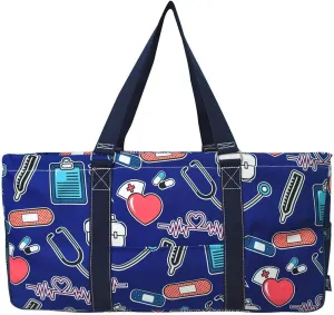 NGIL All Purpose Open Top 23" Classic Extra Large Utility Tote Bag 2019 Collection (Nurse Navy Blue)