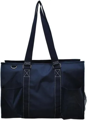 NGIL All Purpose Organizer 18" Large Utility Tote Bag 2018 Spring Collection (Solid Navy Blue)