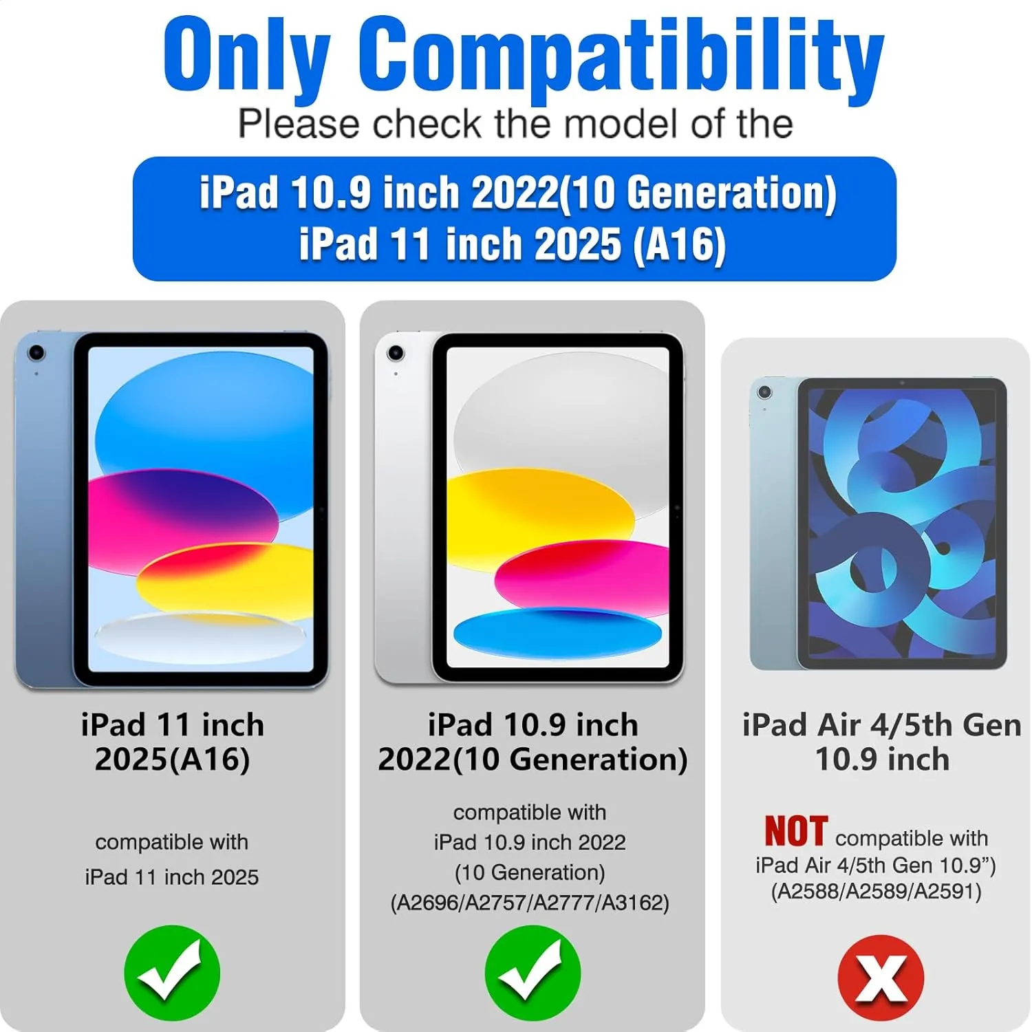 Nillkin for iPad A16 11th/iPad 10th Generation Case with Keyboard 10.9 Inch, Slide Camera Cover, 7-Color Backlit Detachable Stand Keyboard for iPad 10th Generation, Multi-Touch Trackpad, Mini Laptop