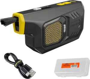 Nitecore BB21 Portable Air Blower for Cameras, Computers and Electronics, Fast Charging USB-C Rechargeable, 30,000 RPM Electric Compressed Air Duster with Organizer
