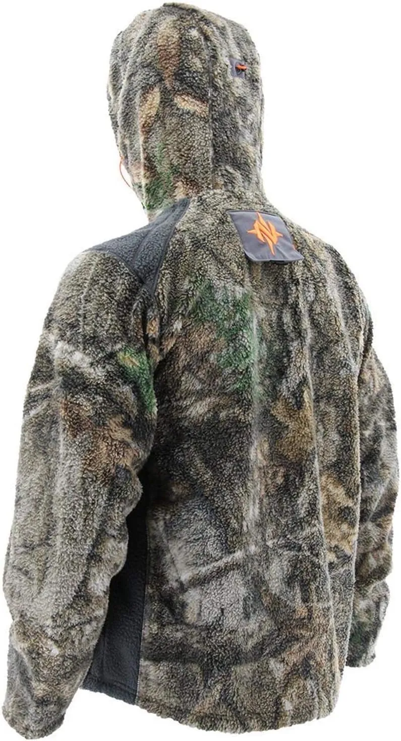 Nomad mens Cottonwood 1/2 Zip | Berber Fleece Hunting Jacket With Scent Suppression