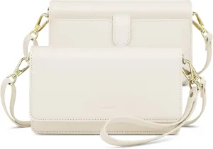 nuoku Women Small Crossbody Bag Cellphone Purse Wallet with RFID Card Slots 2 Straps