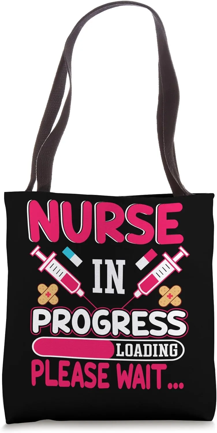 Nurse In Progress Loading Please Wait Nursing School Future Tote Bag