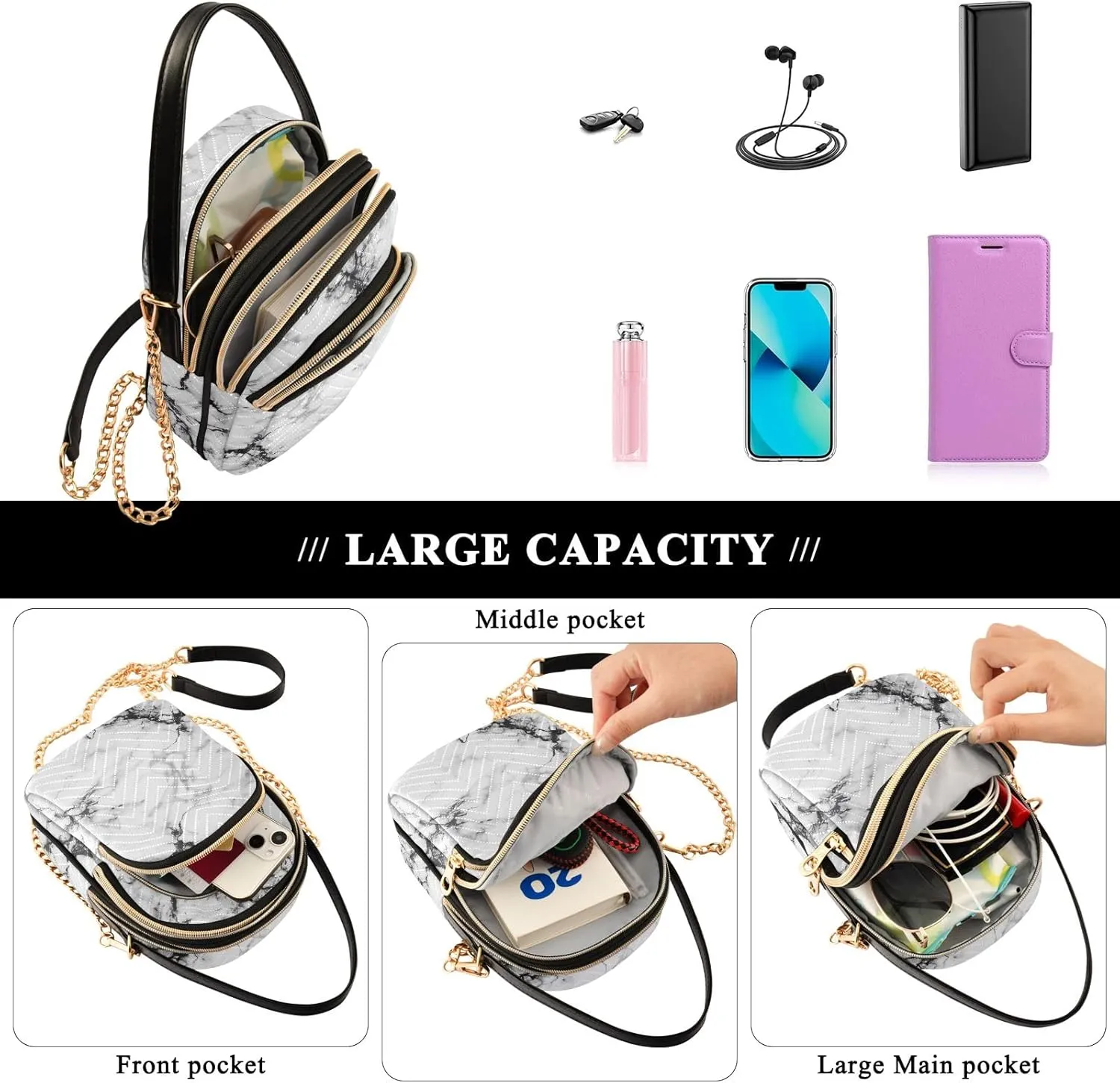 ODAWA Starry Sky Dragonfly Shoulder Crossbody Bag Women Bags Crossbody Fashion Crossbody Bags for Women
