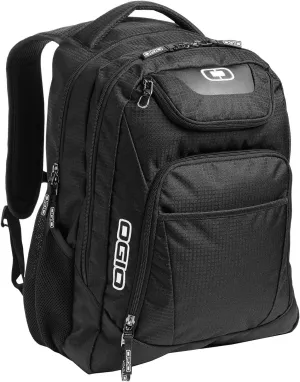 Ogio 411069-BLACK Business Excelsior 17" Laptop Backpack/Rucksack, Black/Silver